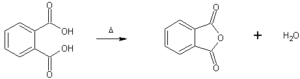 anidride ftalica dall'acido ftalico
